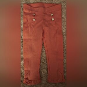 Janie and Jack Vibrant Orange Leggings